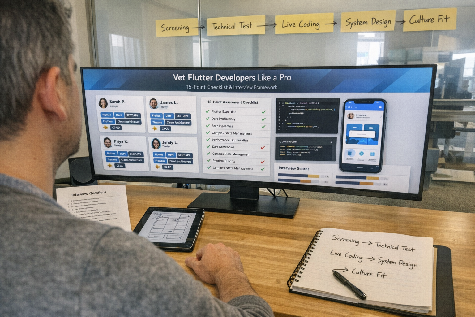 How to Vet Flutter Developers Like a Pro: 15-Point Checklist + Interview Questions That Actually Work